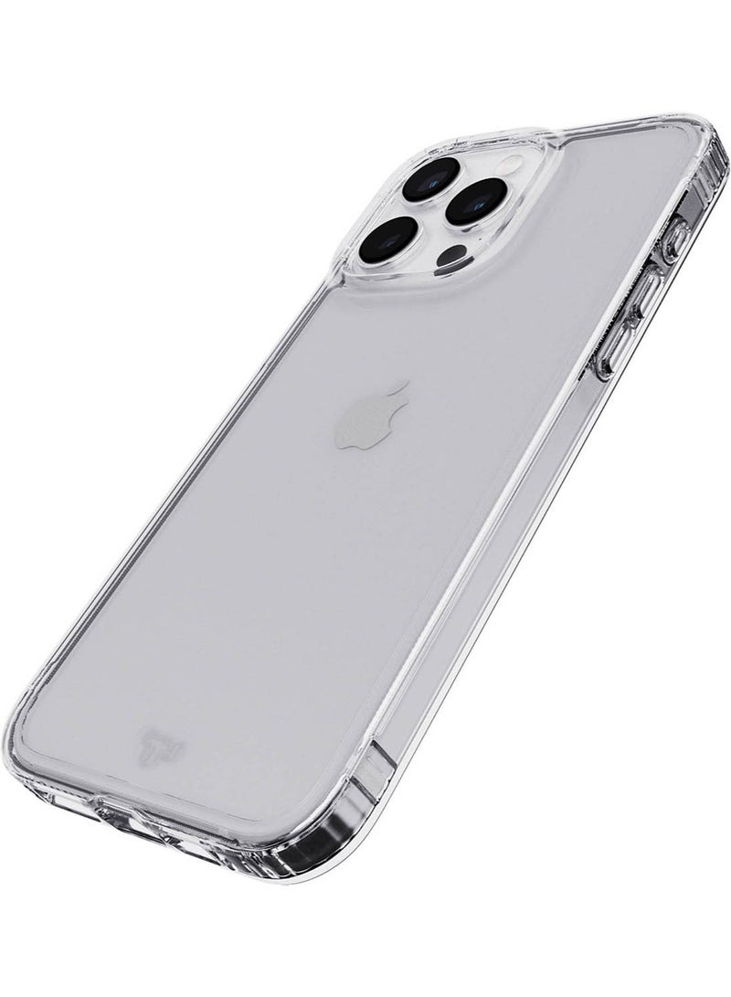 تيك 21 - غطاء حماية Evo لهاتف iPhone 15 Pro Max مع حماية من السقوط لمسافة 12 قدم - شفاف كريستالي - Image 1