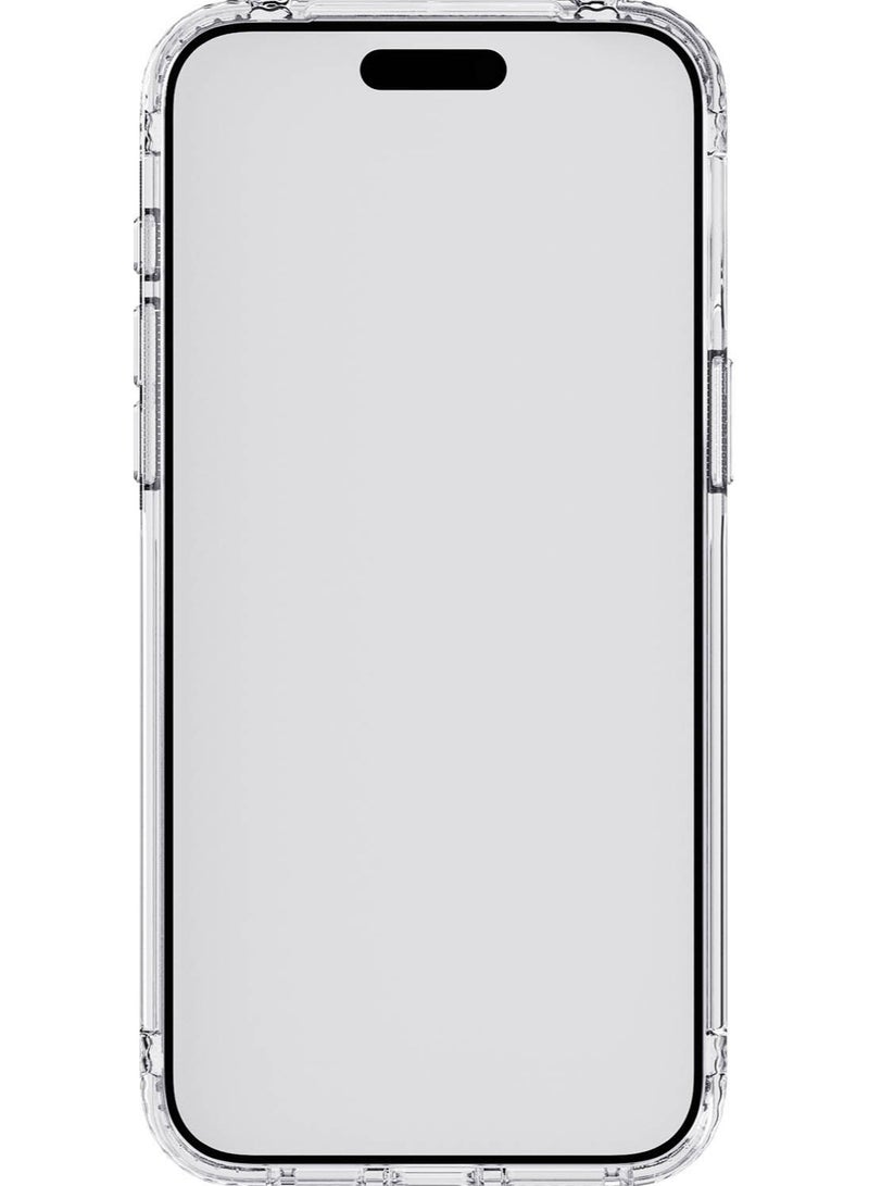 تيك 21 - غطاء حماية Evo لهاتف iPhone 15 Pro Max مع حماية من السقوط لمسافة 12 قدم - شفاف كريستالي - Image 1