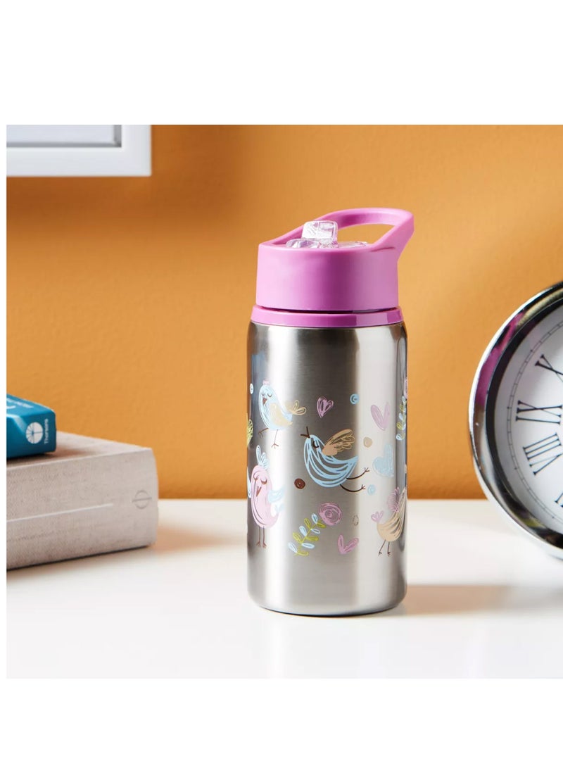 مون Single Wall SS Sipper Bottle - Purple  - Image 3