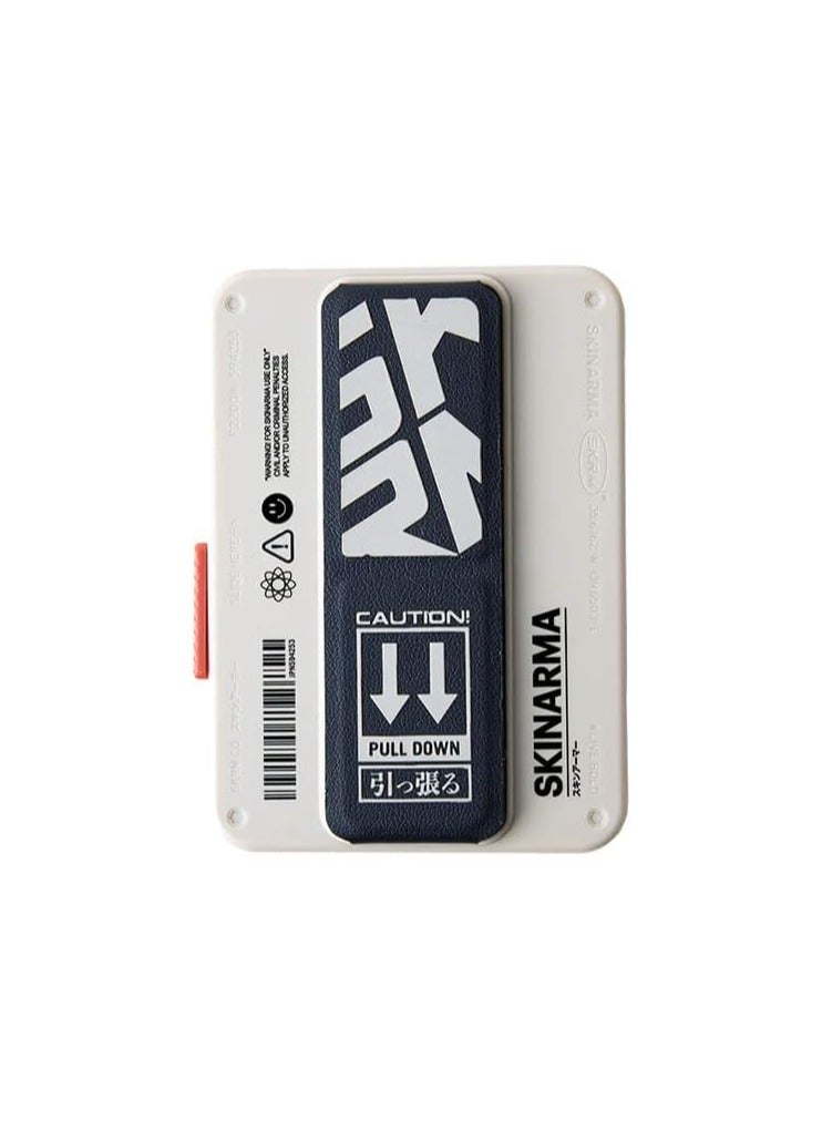 Skinarma Spunk Mirage Magnetic Grip Card Holder With Sliding Ejector Button Beige  - Image 1