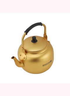 رويال فورد Golden-Finish Aluminum Tea Kettle- Rf10768| Rust And Corrosion Resistant Body With Comfortable And Anti-Scald Handle| Induction Compatible| Perfect For Indoor And Outdoor Use| Gold 2.0Liters  - Image 2