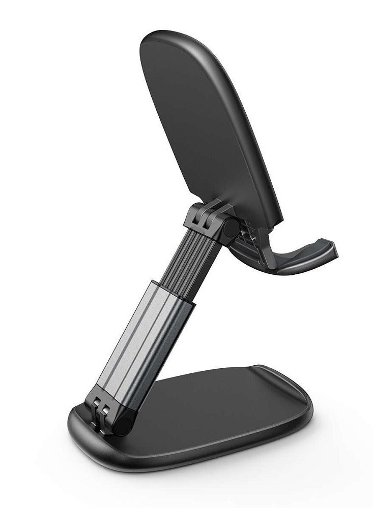 JOYROOM - Phone Stand, Height Adjustable Phone Holder, Aluminum Foldable iPhone Stand For Desk, Stable Mobile Stand Holder Compatible With Most Phones, iPhone 15 Pro/Pro Max, Samsung Galaxy, iPad Black - Image 1