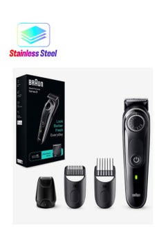 BRAUN Series 3 Beard Trimmer with Ultra Sharp Blade, 40 Length Settings  - Image 1