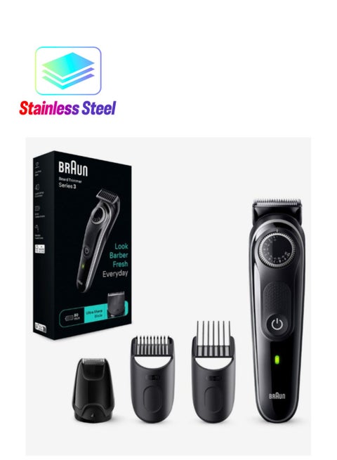 Series 3 Beard Trimmer with Ultra Sharp Blade, 40 Length Settings