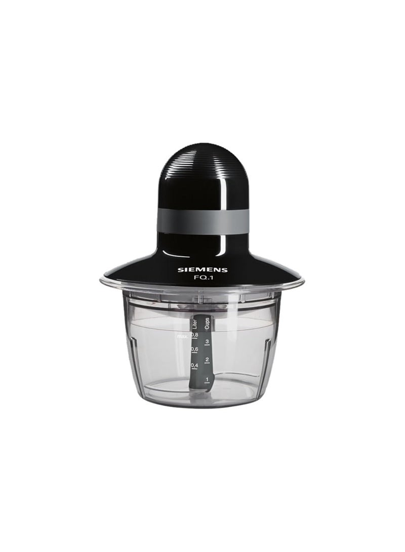 سيمنز خلاط MR008B1 من الفولاذ المقاوم للصدأ باللون الأسود والرمادي سهل التنظيف والتخزين بقوة 400 وات (25 سم × 19.5 سم × 19.5 سم) - Image 3