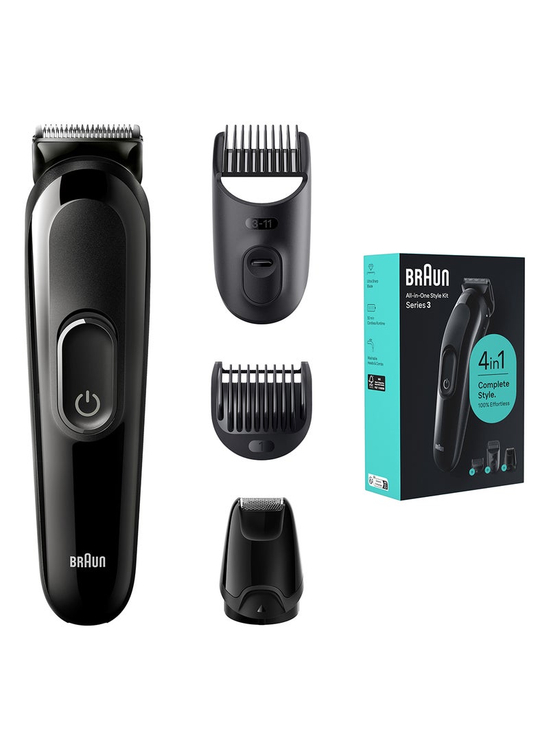 Braun All-In-One Style Kit Series 3 3400, 3-in-1 Kit for Beard, Hair & More - Image 1