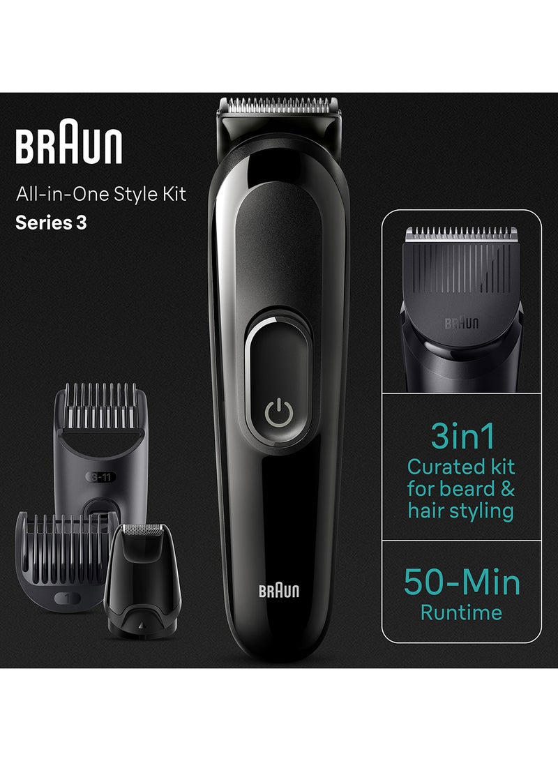 Braun All-In-One Style Kit Series 3 3400, 3-in-1 Kit for Beard, Hair & More - Image 4