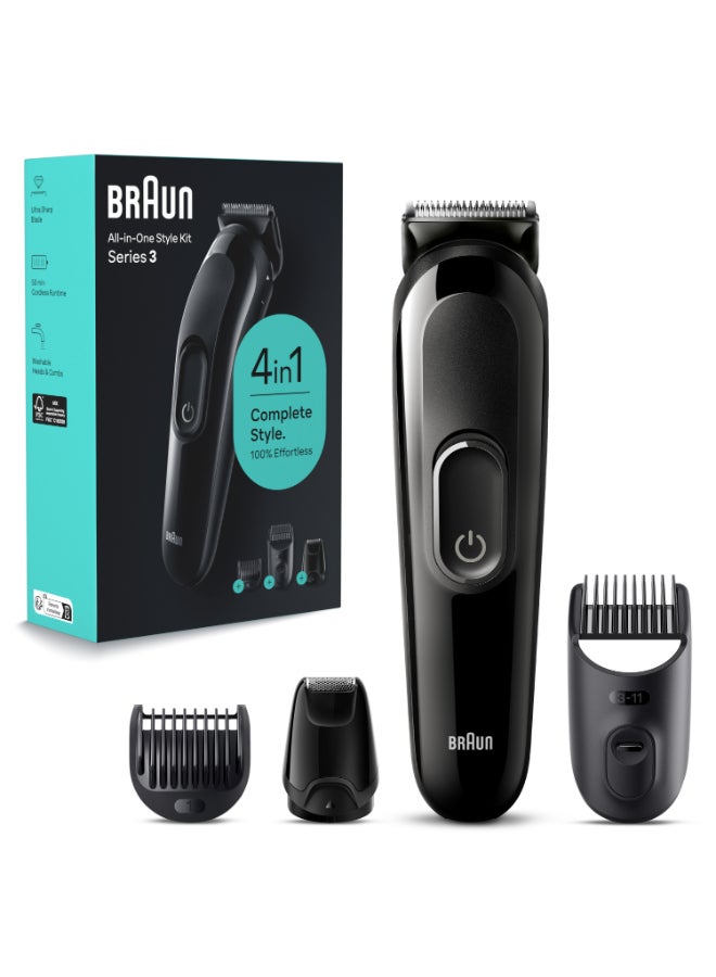 Braun All-In-One Style Kit Series 3 3400, 3-in-1 Kit for Beard, Hair & More - Image 5