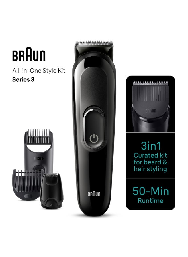 Braun All-In-One Style Kit Series 3 3400, 3-in-1 Kit for Beard, Hair & More - Image 4