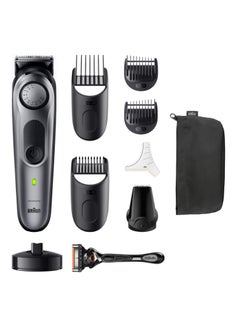 BRAUN Series 7 Men's Beard Trimmer with Best PRO Blade, 40 Adjustable Lengths, Beard Template, Cordless Waterproof Design  - Image 2