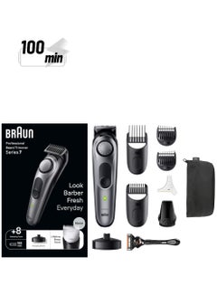 BRAUN Series 7 Men's Beard Trimmer with Best PRO Blade, 40 Adjustable Lengths, Beard Template, Cordless Waterproof Design  - Image 1