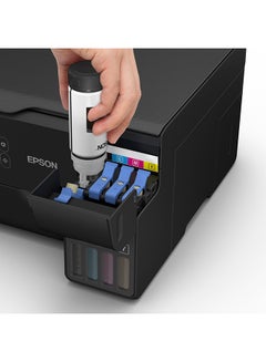 إبسون طابعة EcoTank L3560 Home Ink Tank، طابعة ملونة عالية السرعة مقاس A4 3 في 1 مزودة بتقنية Wi-Fi Direct، وطابعة صور، مع اتصال بالتطبيقات الذكية، أسود  - Image 4