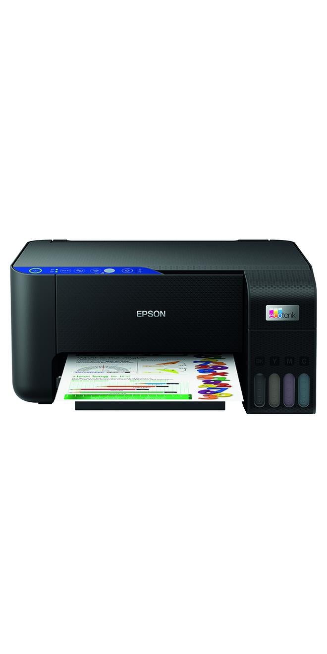 EPSON EcoTank L3252 Home ink tank printer A4, colour, 3-in-1 printer with WiFi and SmartPanel App connectivity Black - Image 1