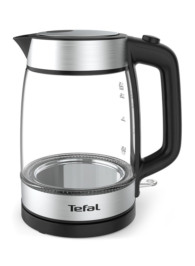 Tefal - Kettle |  Glass Electric Kettle | Concealed Heating Element | Cordless 360° Design | Removable Anti-Scale Filter | Precision Spout | Easy-Viewing Water Level | Assisted Lid Opening | 2 Years Warranty 1.7 L 2200 W KI700827 Clear - Image 1