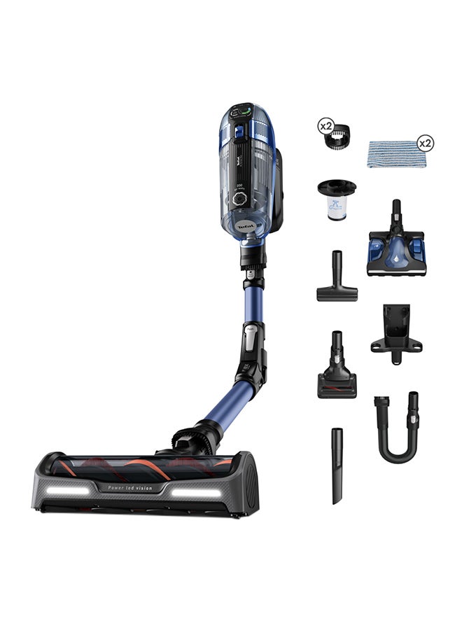 Tefal Vacuum Cleaner | X-Force Flex 12.60  Vacuum Cleaner Cordless | Aqua Model | Long-Lasting Battery Up to 45 minutes | 2-in-1 Mopping and Vacuuming | Flex Tube System | 2 Years Warranty 150 W TY98C0HO Black & Blue  - Image 1