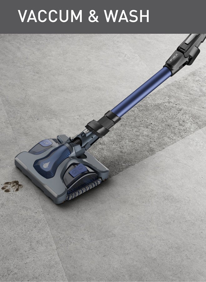 Tefal Vacuum Cleaner | X-Force Flex 12.60  Vacuum Cleaner Cordless | Aqua Model | Long-Lasting Battery Up to 45 minutes | 2-in-1 Mopping and Vacuuming | Flex Tube System | 2 Years Warranty 150 W TY98C0HO Black & Blue  - Image 4