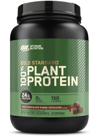 Gold Standard 100% Plant Based Protein Powder, Gluten Free, Vegan Protein for Muscle Support and Recovery with Amino Acids - Rich Chocolate Fudge, 800 G, 20 Servings - pnsku/N70009745V/45/_/1760794883/5af3629c-1137-40fe-83c3-0fa8d1516c3c