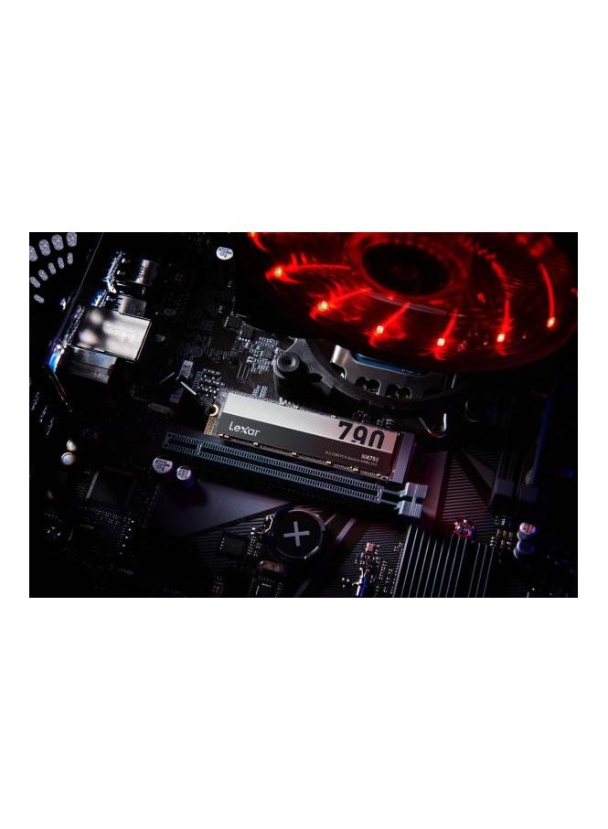 Lexar - NM790 2TB M.2 2280 PCIe Gen4x4 NVMe Internal SSD, Up to 7200MB/s Read & Up to 6500MB/s Write Speeds, 1.5M Hours MTBF, 1500TBW Endurance, Compatible with PlayStation5, Black | LNM790X002T-RNNNG 2 TB - Image 1