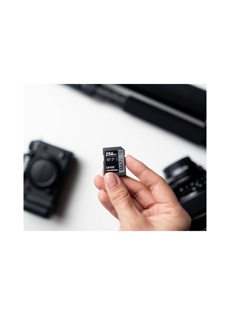 Lexar 256GB Professional 1667x UHS-II SDXC Memory Card - 10 years warranty - official distributor 256 GB - Image 2