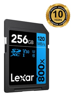 Lexar Lexar 256GB High-Performance 800x UHS-I SDXC Memory Card (BLUE Series) - 10 years warranty - official distributor 256 GB  - Image 1