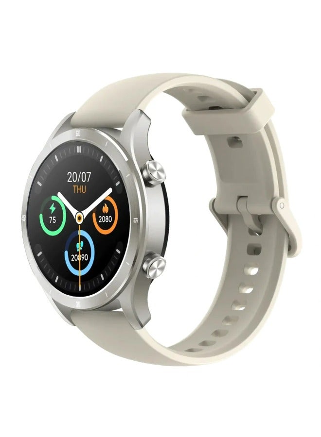 ريل مي ساعة TechLife Watch R100 RMW2106 الذكية هيكل من الألومنيوم الرمادي مع حزام سيليكون رمادي  - Image 1
