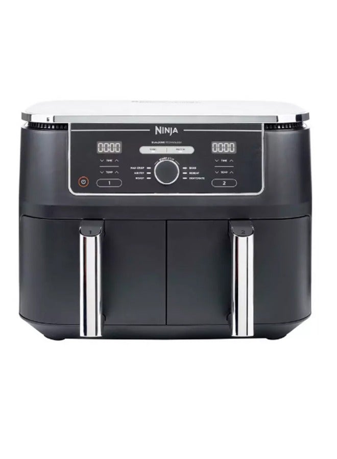 Ninja - Foodi Max Dual Zone Air Fryer 9.5 L 2470 W AF400ME Black/Silver - Image 1