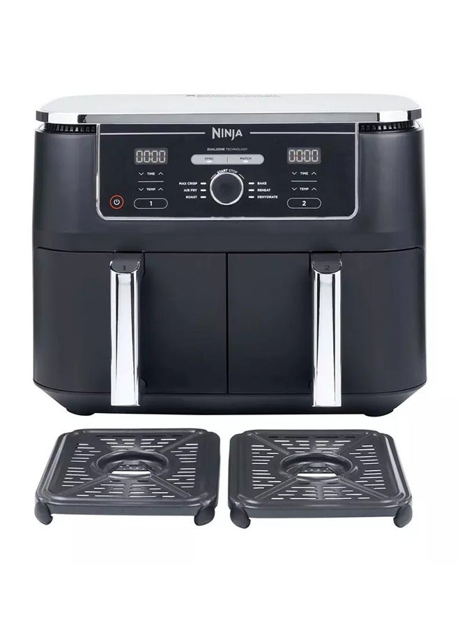 Ninja - Foodi Max Dual Zone Air Fryer 9.5 L 2470 W AF400ME Black/Silver - Image 1