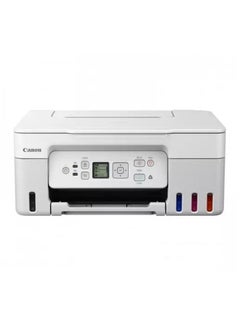 كانون PIXMA G3470 Wireless Colour 3-In-1 Refillable MegaTank Printer White 