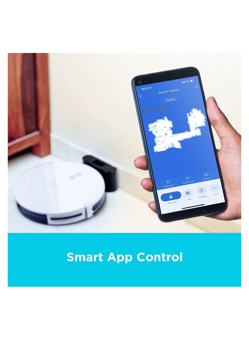 BLACK+DECKER - Robotic Vacuum Cleaner And Mop Alexa & Google Assistant Enabled 14.4 W BRVA425B10-B5 White - Image 1