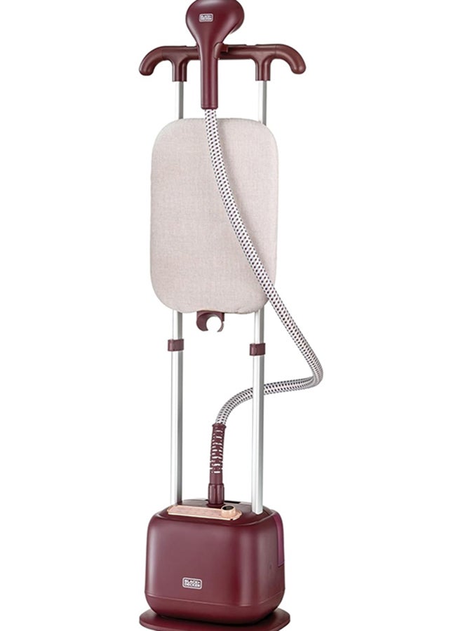 Double Pole Garment Steamer, Ironing Board ,Horizontal & Vertical Ironing,10 Steam Settings, Anti-Kink Steam Tube,35G/Min Steam Rate 2 L 2400 W GSTD2450-B5 Peach 