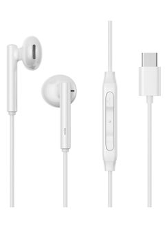 TYPE-C Series Half In-Ear Wired Earphones White