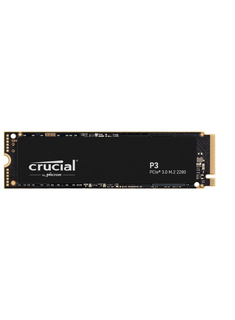 Crucial P3 2TB PCIe Gen3 3D NAND NVMe M.2 SSD, up to 3500MB/s - CT2000P3SSD8 Black 2 TB - pnsku/N70009984V/45/_/1696336367/da7d7841-e47b-4fc4-8d54-fecc90878c69