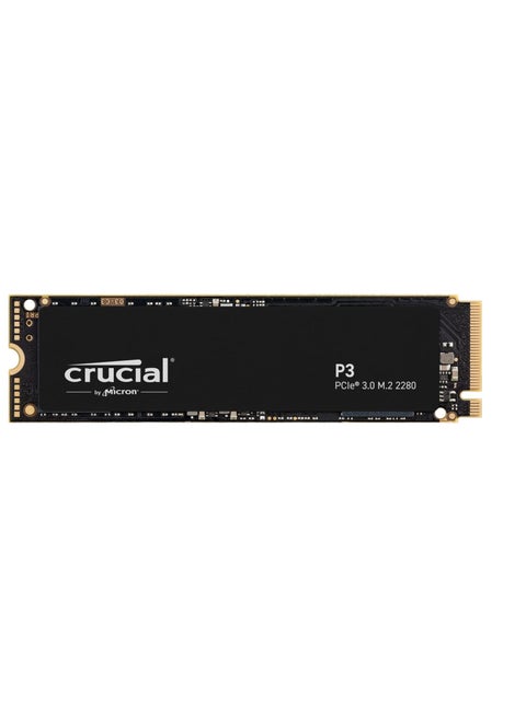 Crucial P3 2TB PCIe Gen3 3D NAND NVMe M.2 SSD, up to 3500MB/s - CT2000P3SSD8 Black 2 TB