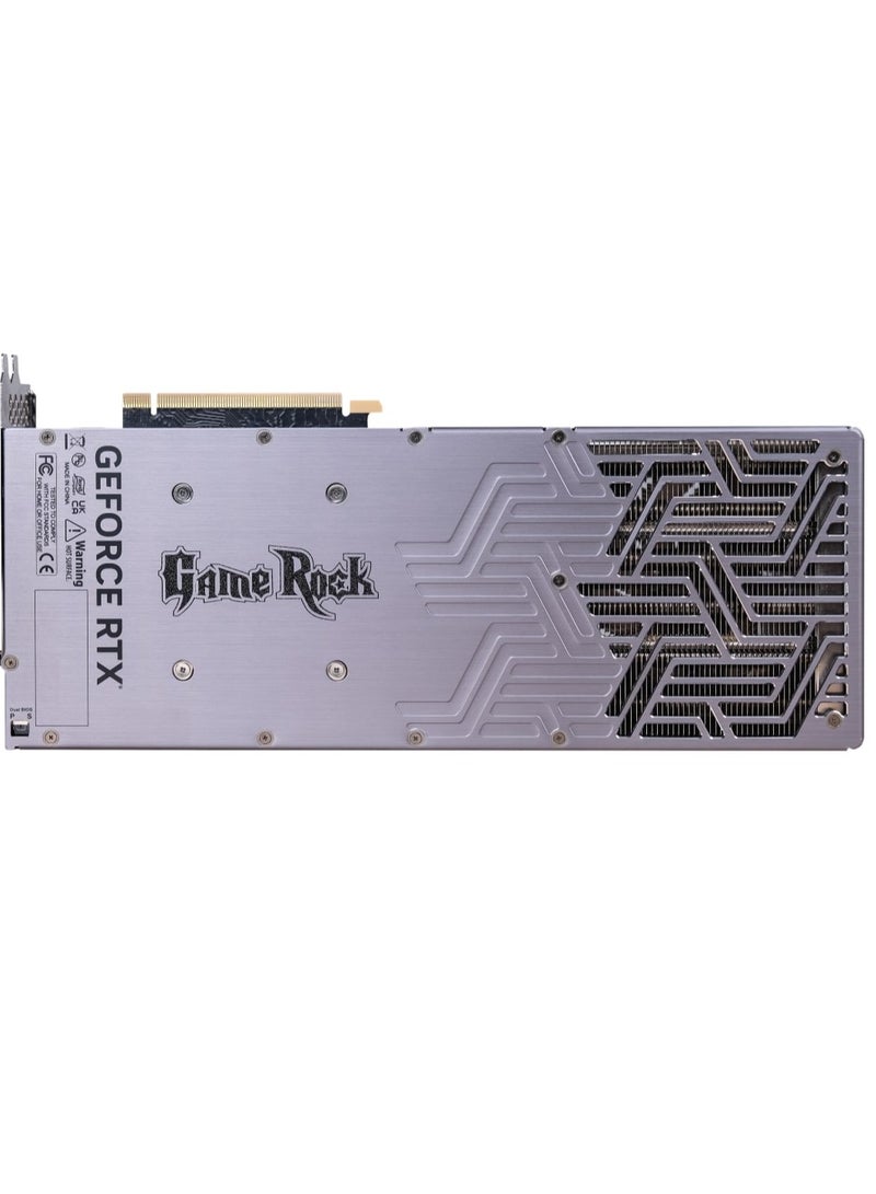Palit - NVIDIA GeForce RTX™ 4090 GameRock OC 24GB GDDR6X Graphics Card, ARGB SYNC, 16384 CUDA Cores, 2610 MHz Boost Clock, 21Gbps,384bits Interface, PCI Gen 4,DP 1.4ax3,HDMI 2.1a x1 | NED4090S19SB-1020G Black - Image 1