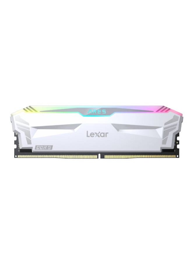 ليكسار ذاكرة سطح المكتب Lexar ARES RGB DDR5-6400، مجموعة 32 جيجابايت (16 جيجابايت × 2)، إضاءة RGB، سرعة 6400MT/s1(XMP 3.0)، JEDEC &amp; Intel XMP 3.0،  - Image 1