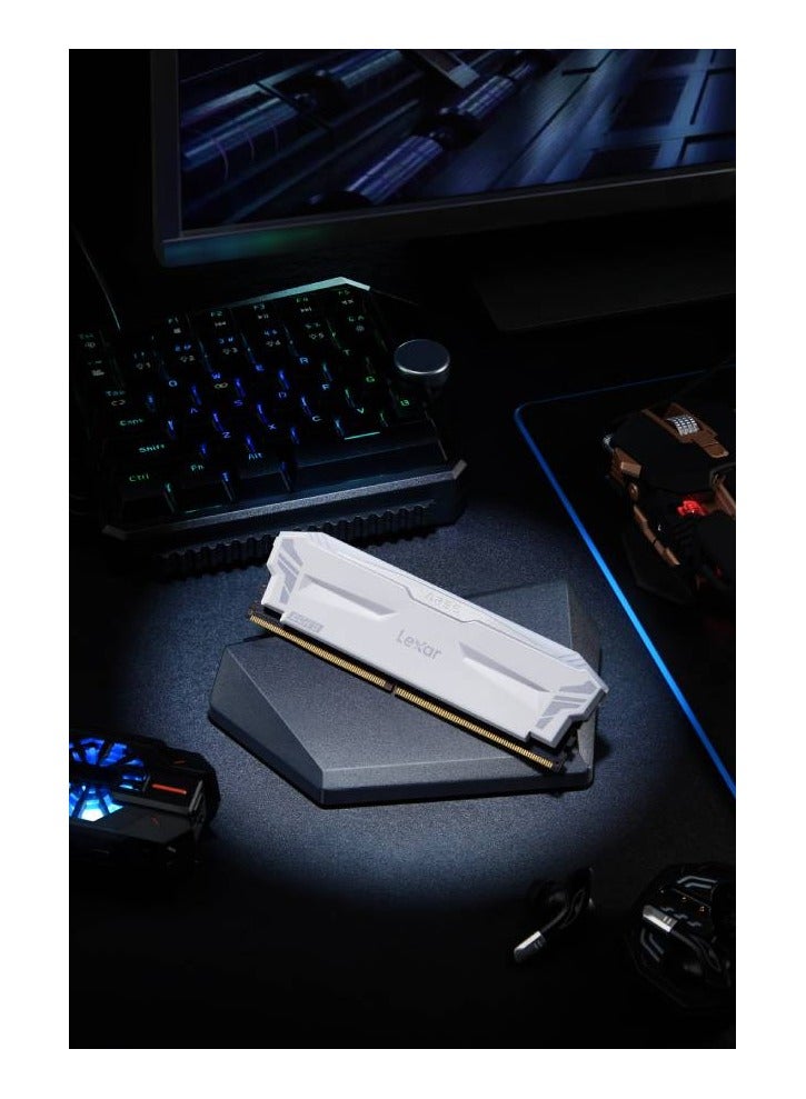 ليكسار ذاكرة سطح المكتب Lexar ARES RGB DDR5-6400، مجموعة 32 جيجابايت (16 جيجابايت × 2)، إضاءة RGB، سرعة 6400MT/s1(XMP 3.0)، JEDEC &amp; Intel XMP 3.0،  - Image 4