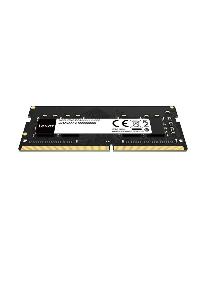 Lexar - SODIMM DDR4 RAM 16GB-LD4AS016G-B3200GSST Black - Image 1
