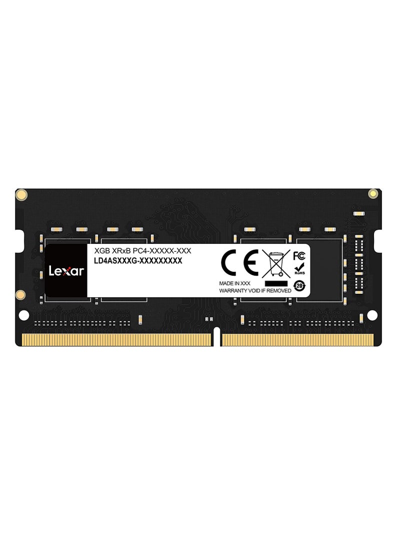 Lexar - SODIMM DDR4 RAM 16GB-LD4AS016G-B3200GSST Black - Image 1