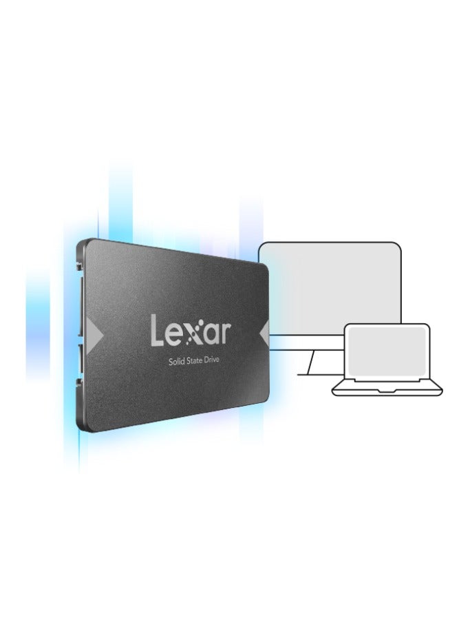 ليكسار NS100 2 تيرابايت 2.5 بوصة SATA III SSD داخلي، سرعة قراءة تصل إلى 550 ميجابايت/ثانية (LNS100-2TRBNA) 2 تيرابايت  - Image 5