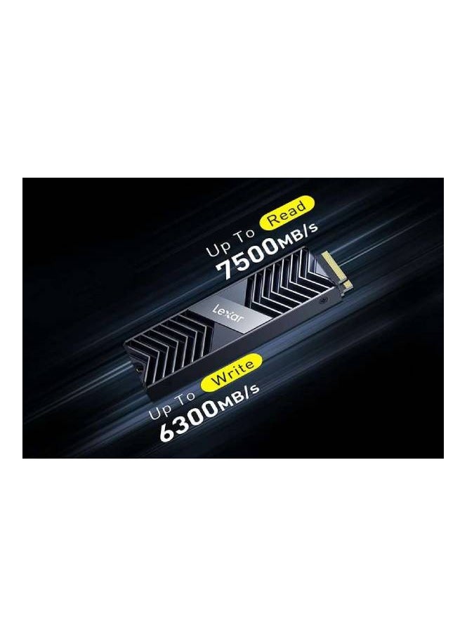 ليكسار Lexar Professional 2 تيرابايت NM800 PRO مع Heatsink M.2 2280 PCIe Gen4x4 NVMe SSD، سرعات قراءة تصل إلى 7500 ميجابايت/ثانية، للاعبين والمبدعين (LNM800P002T-RN8NG) محرك أقراص الحالة الصلبة  - Image 5