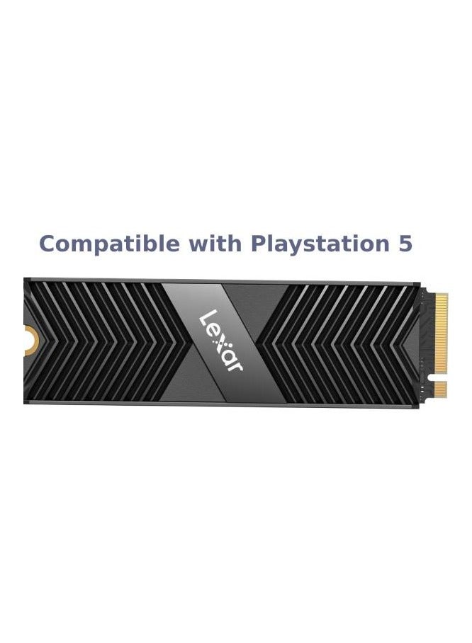 ليكسار Lexar Professional 2 تيرابايت NM800 PRO مع Heatsink M.2 2280 PCIe Gen4x4 NVMe SSD، سرعات قراءة تصل إلى 7500 ميجابايت/ثانية، للاعبين والمبدعين (LNM800P002T-RN8NG) محرك أقراص الحالة الصلبة  - Image 1