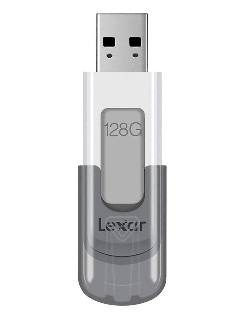 ليكسار محرك فلاش Lexar JumpDrive V100 USB 3.0 بسعة 128 جيجابايت - فضي - LJDV100-128ABGY - Image 2