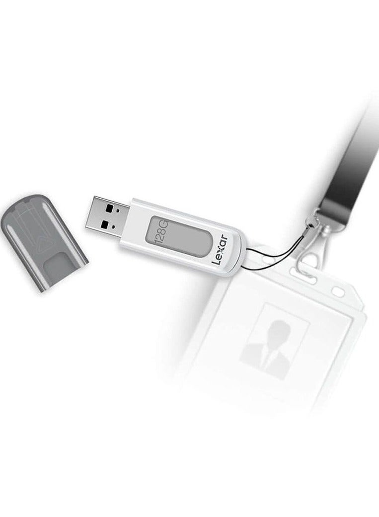ليكسار محرك فلاش Lexar JumpDrive V100 USB 3.0 بسعة 128 جيجابايت - فضي - LJDV100-128ABGY - Image 3