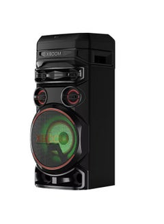 LG XBOOM Party Speaker, Multi Color Lighting, Karaoke Feature, 1 Mic + 1 Guitar Input, Wireless Party Link, USB, Bluetooth Connection, XBOOM App - RNC7 Black  - Image 3