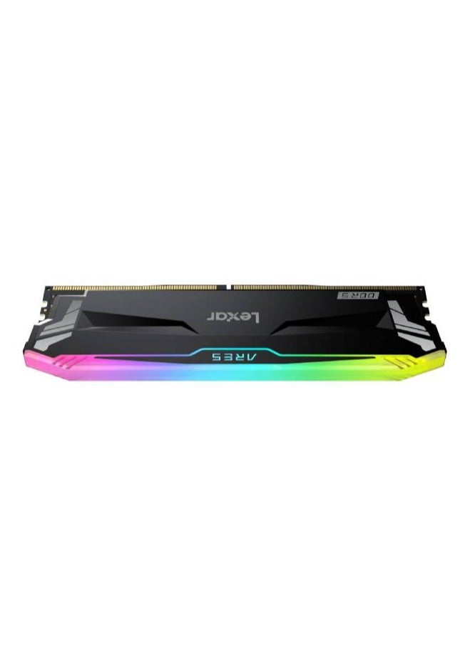 Lexar - Lexar ARES RGB DDR5-6400 Desktop Memory 32GB Kit, RGB lighting control, 32GB Kit (16GBx2),  6400MT/s1(XMP 3.0),, JEDEC & Intel XMP 3.0 - Image 1