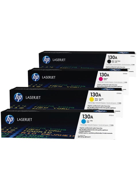 130A Full Set For CF350A CF351A CF352A CF353A Use With Color Laserjet Pro MFP M176/176n M177/177fw Black/Cyan/Yellow/Magenta