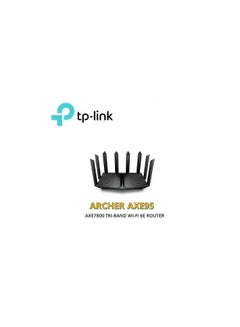 Archer AXE95 AXE7800 Tri-Band Wi-Fi 6E Router Black