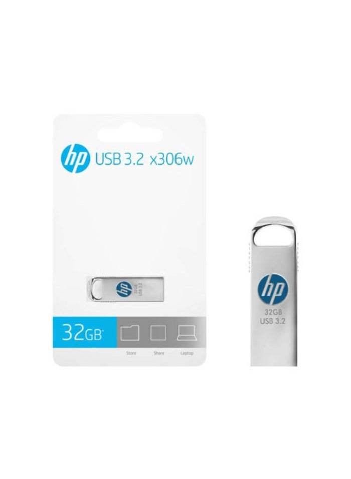 HP X306w USB 3.2 Flash Drive |  Metal Body 32 GB - Image 1