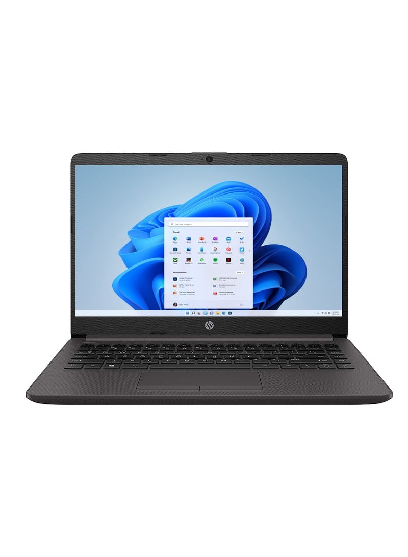 HP - 240 G8 Notebook 14-Inch Anti-Glare FHD Display, Core i5-1035G1 Processor/12GB RAM/512GB SSD/Spill and Pick Resistant Keyboard/Intel Graphics/Windows 11 With (Upgraded Version) Laptop Bag + Wireless Mouse + Headphones English/Arabic Black - Image 1