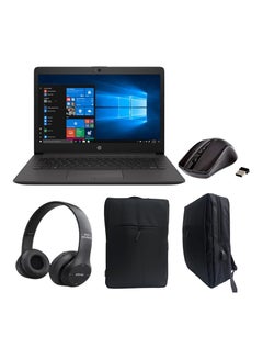 إتش بي كمبيوتر محمول 240 G8 بشاشة FHD مضادة للوهج مقاس 14 بوصة، ومعالج Core i5-1035G1/ذاكرة وصول عشوائي سعة 12 جيجابايت/محرك أقراص SSD سعة 512 جيجابايت/لوحة مفاتيح مقاومة للانسكاب والاختيار/بطاقة رسومات Intel/نظام التشغيل Windows 11 مع حقيبة كمبيوتر محمول + ماوس لاسلكي + سماعات رأس  - Image 1